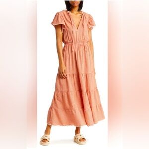 Gingham Maxi dress Max Studio prairie